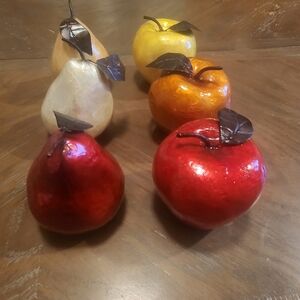 Festive Fruit Decor Set - Red, Yellow, White